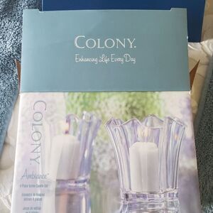 Colony Ambiance 4 piece votive candle  set NIB